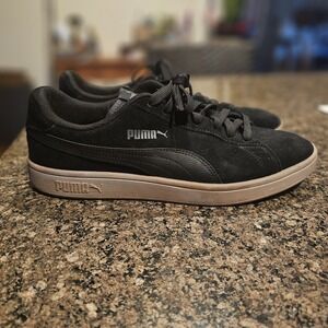 PUMA Mens 11.5 Suede Classic Black